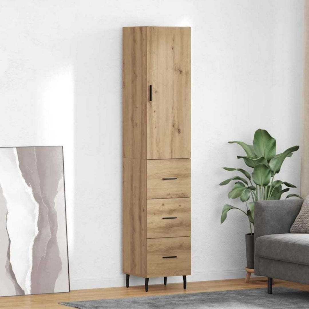 Sideboard mit einem Metallgestell, Schubladen und geschlossenem Stauraum