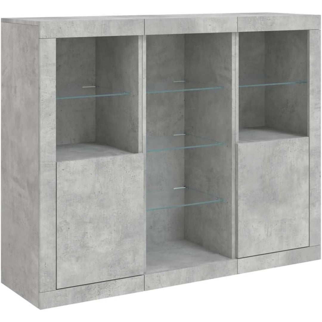Sideboard in Grau mit LED Beleuchtung