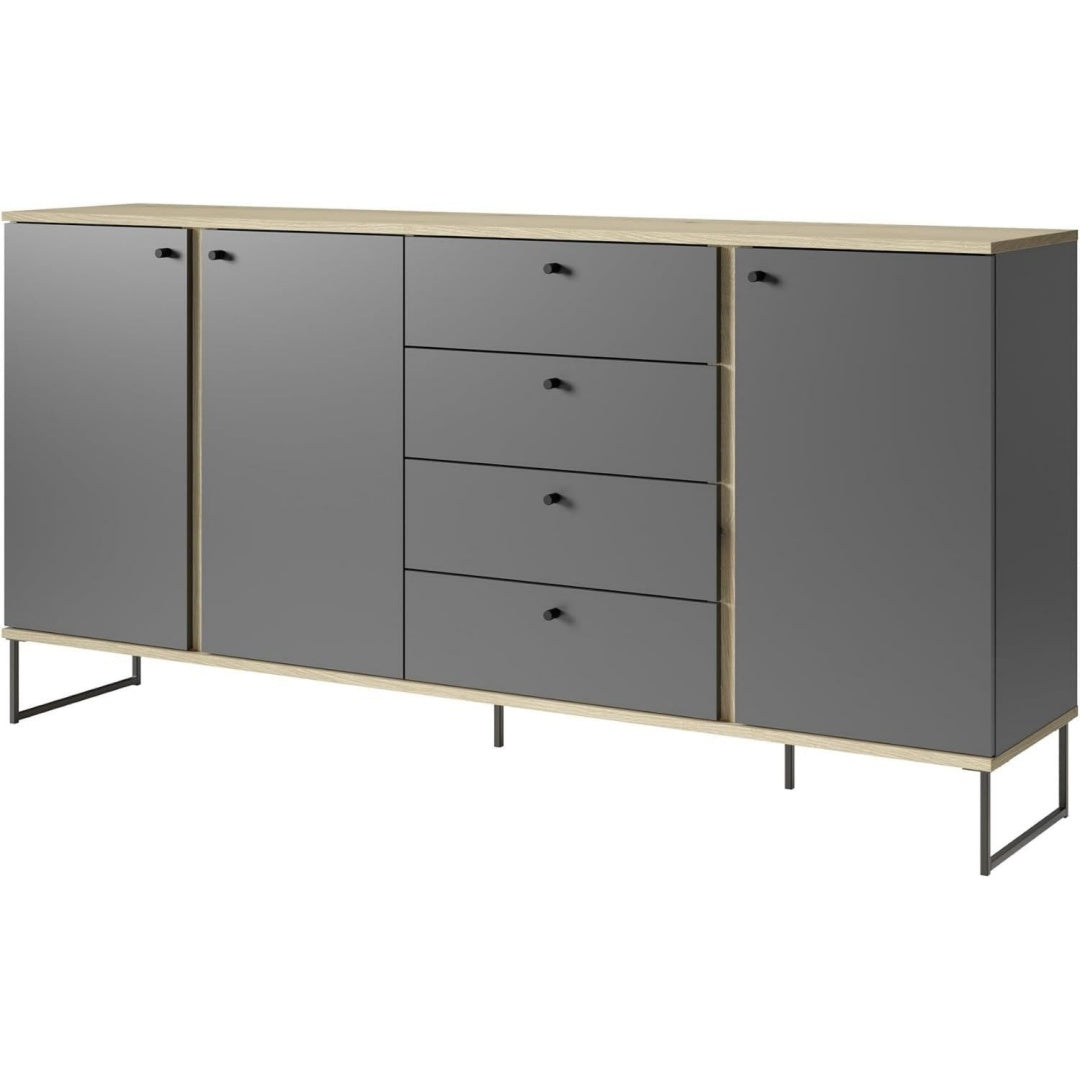 Sideboard mit Schubladen und runden Griffknoepfen