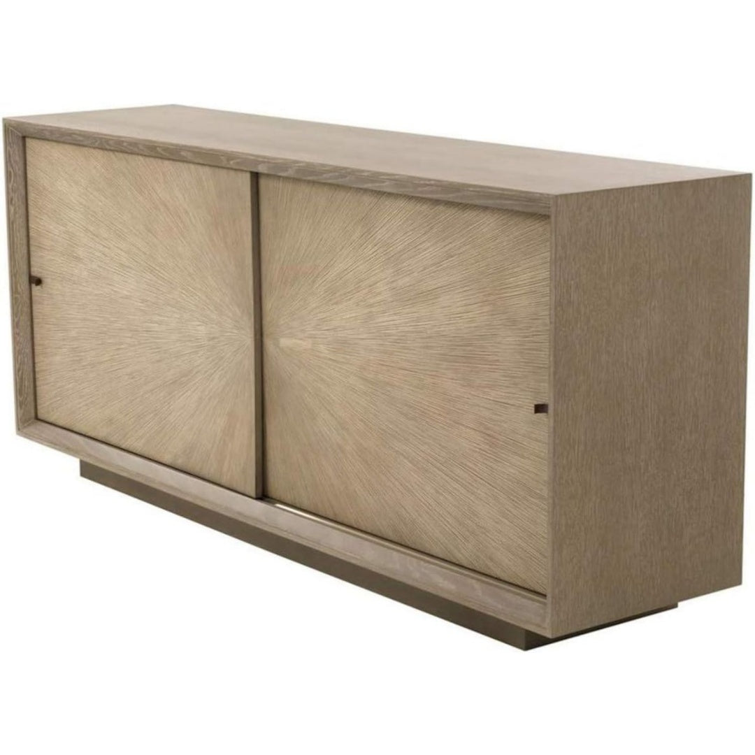 Sideboard aus Metall mit Schiebetueren