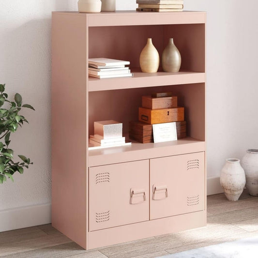 Das Sideboard misst 67 x 39 x 107 cm in Rosa