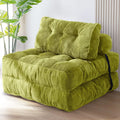Das Sofa vereint Form und eine klappbare Konstruktion