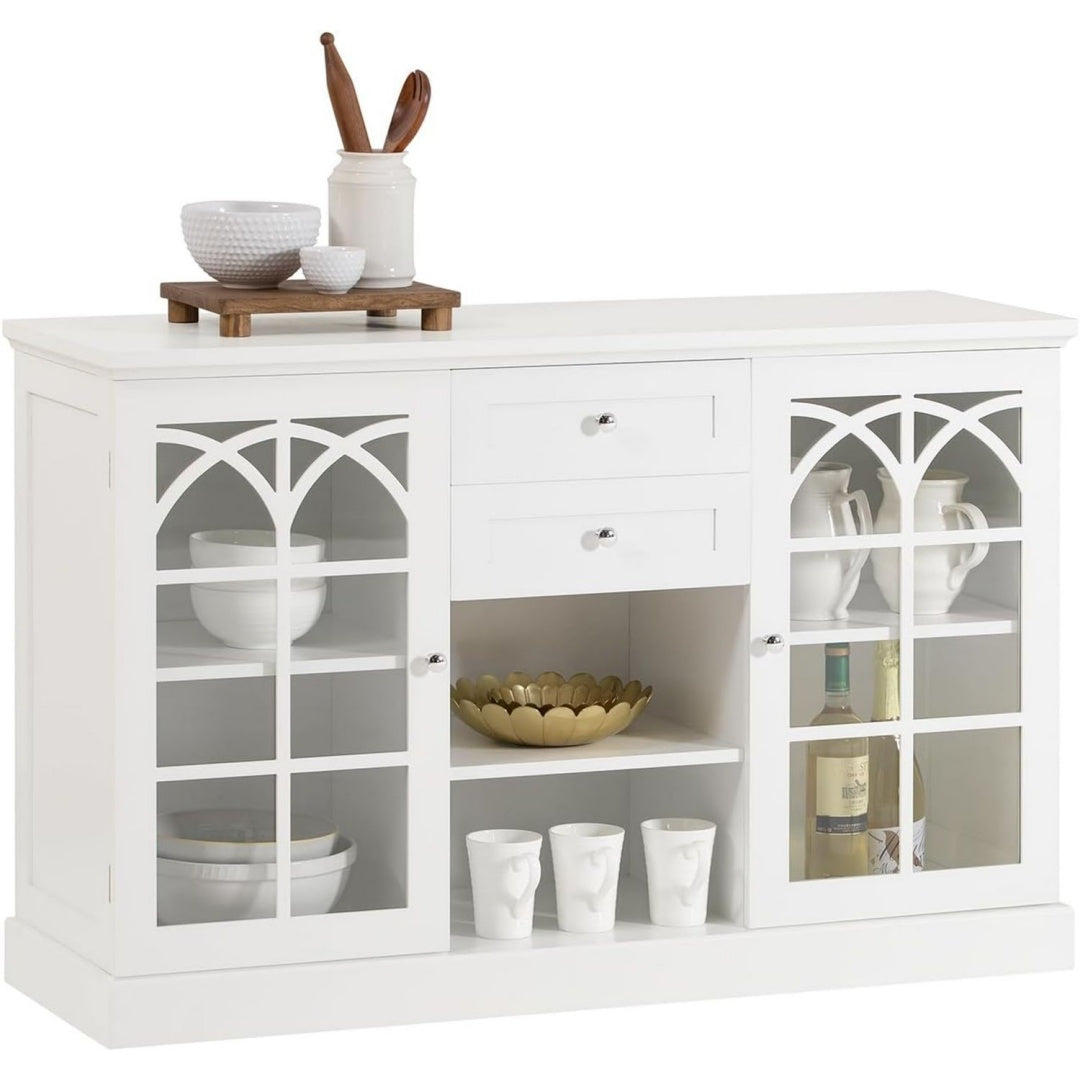 Glastueren praegen das Sideboard aus Glas