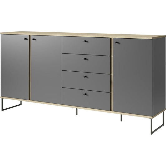 Sideboard mit Schubladen und runden Griffknoepfen