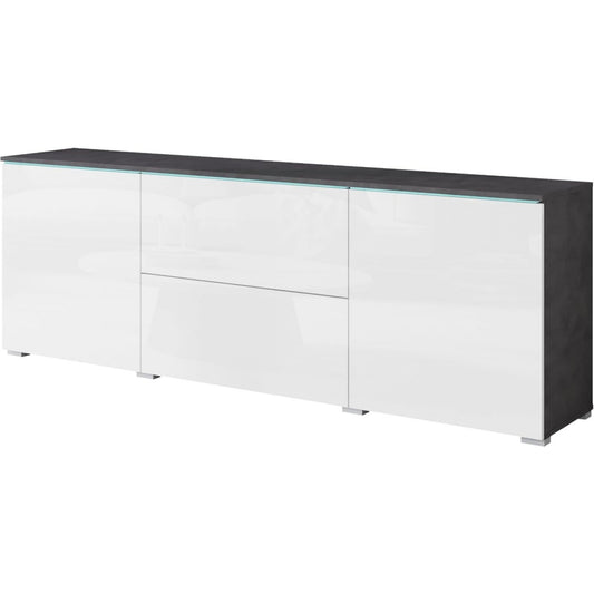 Sideboard mit Schubladen, LED Beleuchtung und geschlossenem Stauraum