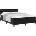 Boxspringbett in Schwarz mit einem Taschenfederkern