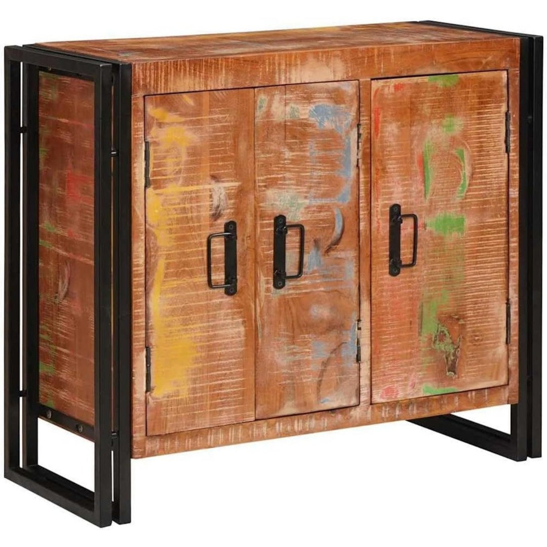 Sideboard in Braun mit Metallgriffen